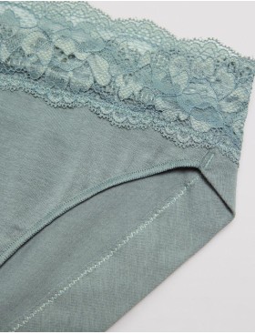 Низкие трусы слипы Ysabel Mora 19033 MINI серо-зеленый, Цвет: серо-зеленый, Размеры: M, изображение 3