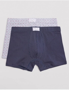 Набор мужских боксеров Ysabel Mora 20377 (2 шт) темно-синий + серый, Цвет: темно-синий + серый, Размеры: 2XL, изображение 5