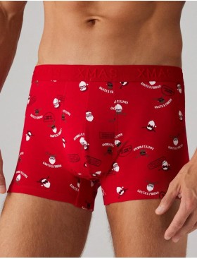Рождественский набор боксеры + носки Ysabel Mora 20385, Цвет: красный, Размеры: L, изображение 2