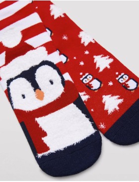 Носки мужские 2 пары Ysabel Mora 22173, Цвет: красный/белый, Размеры: 41/46, изображение 4