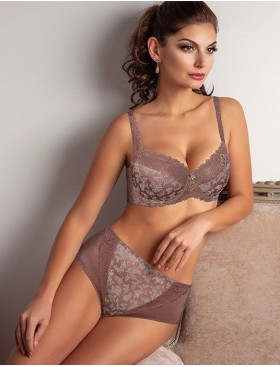 Бюстгальтер на поролоне Albina L LINDA 8020, Цвет: кофейно-розовый, Размеры: 80F, изображение 3