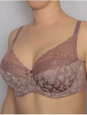 Бюстгальтер на поролоне Albina L LINDA 8085, Цвет: кофейно-розовый, Размеры: 85G