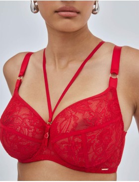 Бюстгальтер кружевной мягкий Alles CHIARA M красный, Цвет: красный, Размеры: 70I, изображение 3