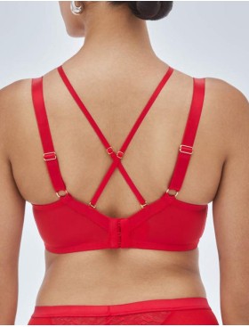 Бюстгальтер кружевной мягкий Alles CHIARA M красный, Цвет: красный, Размеры: 70I, изображение 2