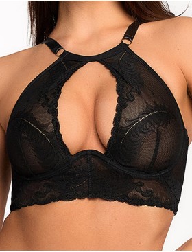 Бюстгальтер бралетт Bella Misteria BLACK SWAN soft bralette, Цвет: черный, Размеры: 70A