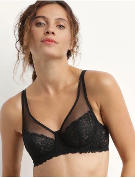 Кружевной бюстгальтер Dim GENEROUS 0DD1 черный, Цвет: черный, Размеры: 80B, изображение 3
