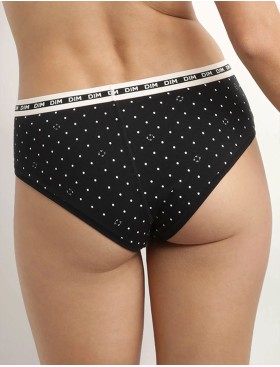 Трусы с широкой резинкой Dim ICON 0DCO черный набивной, Цвет: черный набивной, Размеры: L, изображение 2