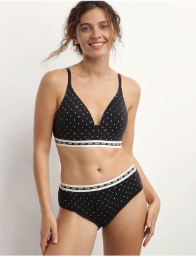 Трусы с широкой резинкой Dim ICON 0DCO черный набивной, Цвет: черный набивной, Размеры: L, изображение 3