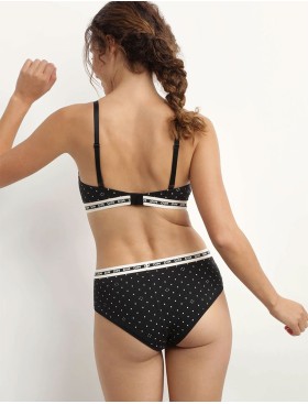 Трусы с широкой резинкой Dim ICON 0DCO черный набивной, Цвет: черный набивной, Размеры: L, изображение 4