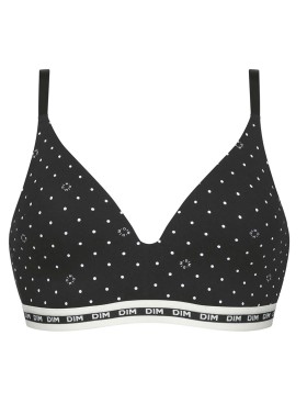Бюстгальтер формованный без косточек Dim ICON 0DCQ черный набивной, Цвет: черный набивной, Размеры: 70A, изображение 6