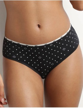 Трусы слипы из смесового хлопка Dim ICON 0DCS черный набивной, Цвет: черный набивной, Размеры: M