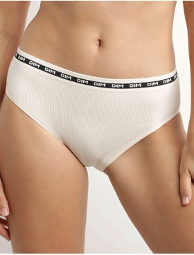 Трусы слипы из вискозы в рубчик Dim ICON 0DCV бежевый, Цвет: бежевый, Размеры: S