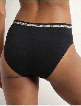 Трусы слипы из вискозы в рубчик Dim ICON 0DCV черный, Цвет: черный, Размеры: S, изображение 2