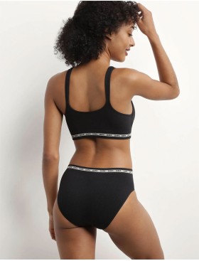 Трусы слипы из вискозы в рубчик Dim ICON 0DCV черный, Цвет: черный, Размеры: S, изображение 4