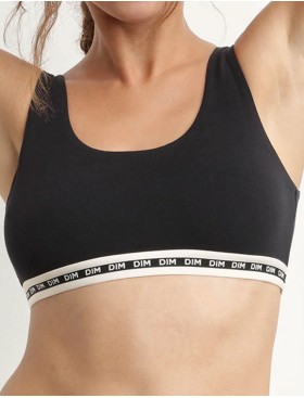 Топ из хлопка с модалом Dim ICON 0DD8 черный, Цвет: черный, Размеры: S