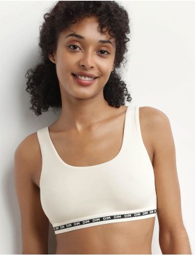 Топ из хлопка с модалом Dim ICON 0DD8 бежевый, Цвет: бежевый, Размеры: S, изображение 3