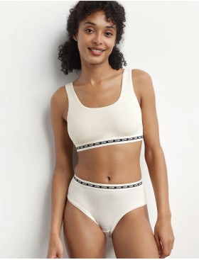 Топ из хлопка с модалом Dim ICON 0DD8 бежевый, Цвет: бежевый, Размеры: S, изображение 4