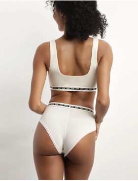 Топ из хлопка с модалом Dim ICON 0DD8 бежевый, Цвет: бежевый, Размеры: S, изображение 5