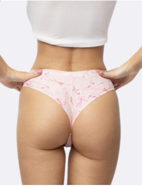 Бесшовные трусы бразилиана Julimex SWEET BOW, Цвет: светло-розовый, Размеры: S, изображение 3