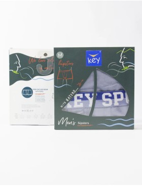 Облегающие боксеры Key MXH 241 светло-серый, Цвет: светло-серый, Размеры: L, изображение 2