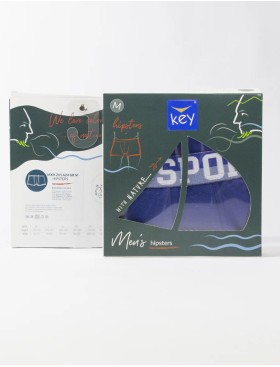 Облегающие боксеры Key MXH 241 светло-синий, Цвет: светло-синий, Размеры: L, изображение 2