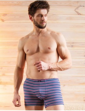 Облегающие боксеры Key MXH 305 темно-синий/красный, Цвет: темно-синий/красный, Размеры: L, изображение 2