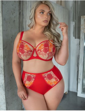 Бюстгальтер с мягкой чашкой Kris Line SWEETHEART soft full cup, Цвет: красный+оранжевый, Размеры: 90H, изображение 6