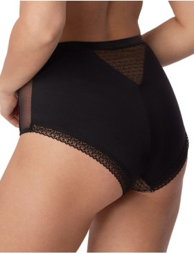 Трусы слипы высокие Mefemi RENEE Classic, Цвет: чёрно-бежевый, Размеры: S, изображение 2