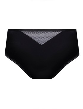 Трусы слипы высокие Mefemi RENEE Classic, Цвет: чёрно-бежевый, Размеры: S, изображение 7