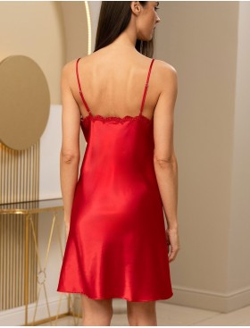 Короткая шелковая сорочка Mia-Amore MARJORY 3961 красный, Цвет: красный, Размеры: S, изображение 2