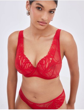 Бюстгальтер бралетт Alles ADORE M Bralette Red, Цвет: красный, Размеры: 75G, изображение 3
