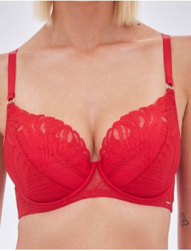 Бюстгальтер пуш-ап Alles ADORE P-UP Red, Цвет: красный, Размеры: 70F