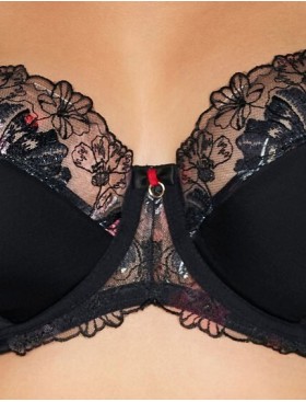 Бюстгальтер полупоролон Ava INTENSE 2121 PU Black, Цвет: черный, Размеры: 75H, изображение 5