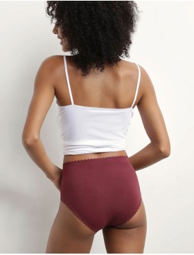 Набор хлопковых трусов Dim BODY TOUCH 0DFP (2 шт) розовый и бордовый, Цвет: розовый/бордовый, Размеры: XXS/XS, изображение 7