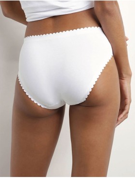 Набор хлопковых трусов Dim BODY TOUCH 0DFQ (2 шт) белый и серый, Цвет: белый/серый, Размеры: XXS/XS, изображение 5