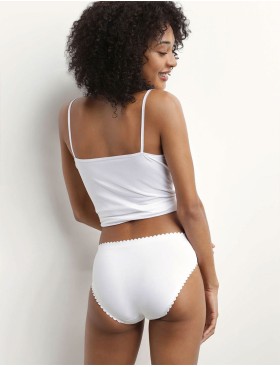 Набор хлопковых трусов Dim BODY TOUCH 0DFQ (2 шт) белый и серый, Цвет: белый/серый, Размеры: XXS/XS, изображение 7