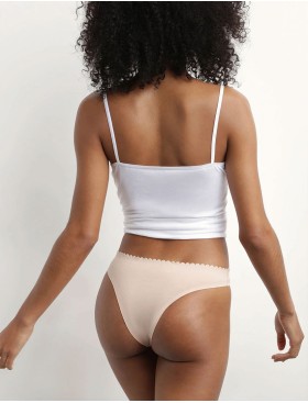 Набор хлопковых стрингов Dim BODY TOUCH 0DFR (2 шт) телесный и черный, Цвет: телесный/черный, Размеры: XXS/XS, изображение 7