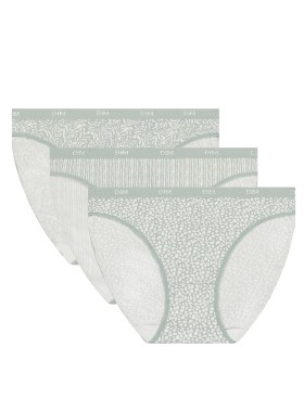 Набор трусов из хлопка Dim LES POCKETS COTON 4C17 сафари - 3 штуки, Цвет: сафари, Размеры: S/M, изображение 3