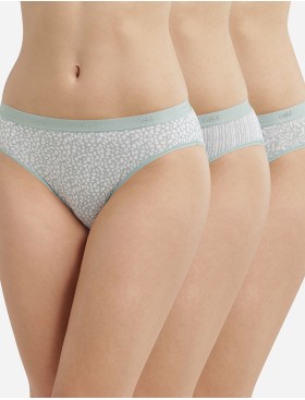 Набор трусов из хлопка Dim LES POCKETS COTON 4C17 сафари - 3 штуки, Цвет: сафари, Размеры: S/M