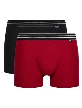 Боксеры мужские в наборе 2 шт. EcoDim 6578/2 красный и черный, Цвет: красный/черный, Размеры: L, изображение 2