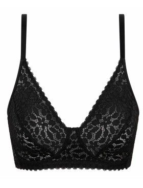 Кружевной бюстгальтер без косточек Dim DAILY DENTELLE 0DFF черный, Цвет: черный, Размеры: 90D, изображение 6