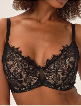 Бюстгальтер на тонком поролоне Esotiq 41763 OKSANA черный/бежевый, Цвет: черный/бежевый, Размеры: 70H