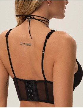 Бюстье с пуш-ап Esotiq 41819 OMARI черный, Цвет: черный, Размеры: 75C, изображение 2