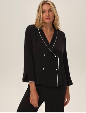 Черная пижама из модала Esotiq 42110 JAINA, Цвет: черный, Размеры: M