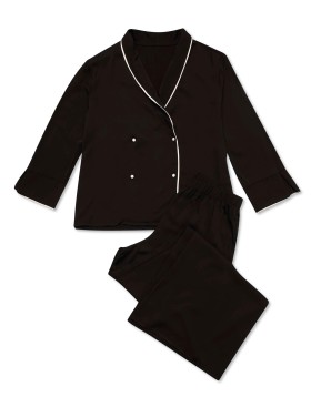 Черная пижама из модала Esotiq 42110 JAINA, Цвет: черный, Размеры: M, изображение 4