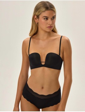 Бюстгальтер планж пуш-ап Esotiq NOVELTY 42295 черный, Цвет: черный, Размеры: 80D, изображение 5