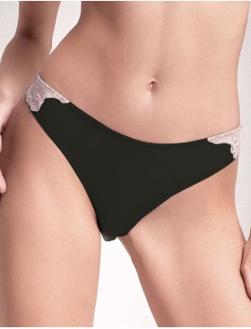 Комплект Lormar DECO Dec52611 ОЗ25 балконет слипы nero/corda, Цвет: nero/corda (черный/беж), Размеры: 85B, изображение 2