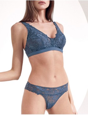 Комплект Lormar YOURBODY мягкая+бразилы You52314 pavone, Цвет: pavone (синий), Размеры: 85B