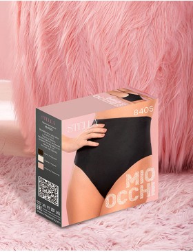 Трусы бразилиана с утяжкой Mioocchi STELLA 8405 nero, Цвет: nero (черный), Размеры: S, изображение 4