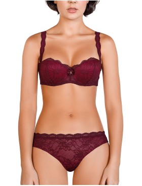 Кружевной комплект Mioocchi LEA 774543 фашия бразилиана magenta/rosa, Цвет: magenta/rosa, Размеры: 70B